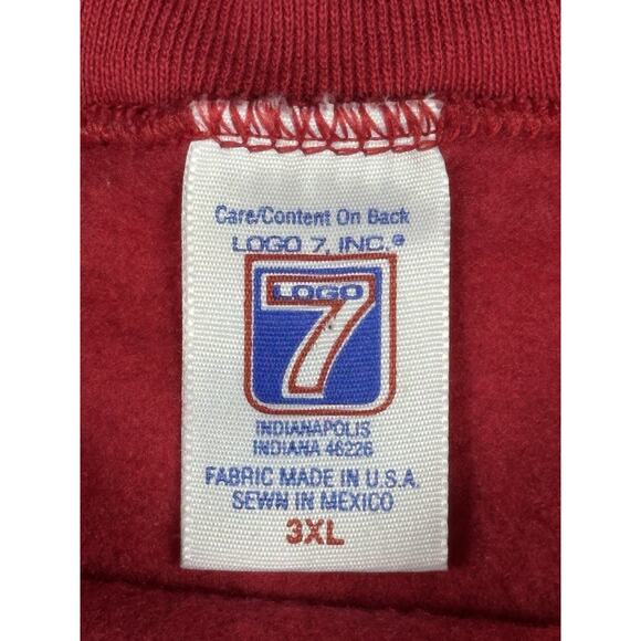 Vintage Logo 7 Red Georgia Bulldogs Sweatshirt Rare Sz 3XL Red 90s Football USA - Picture 10 of 11